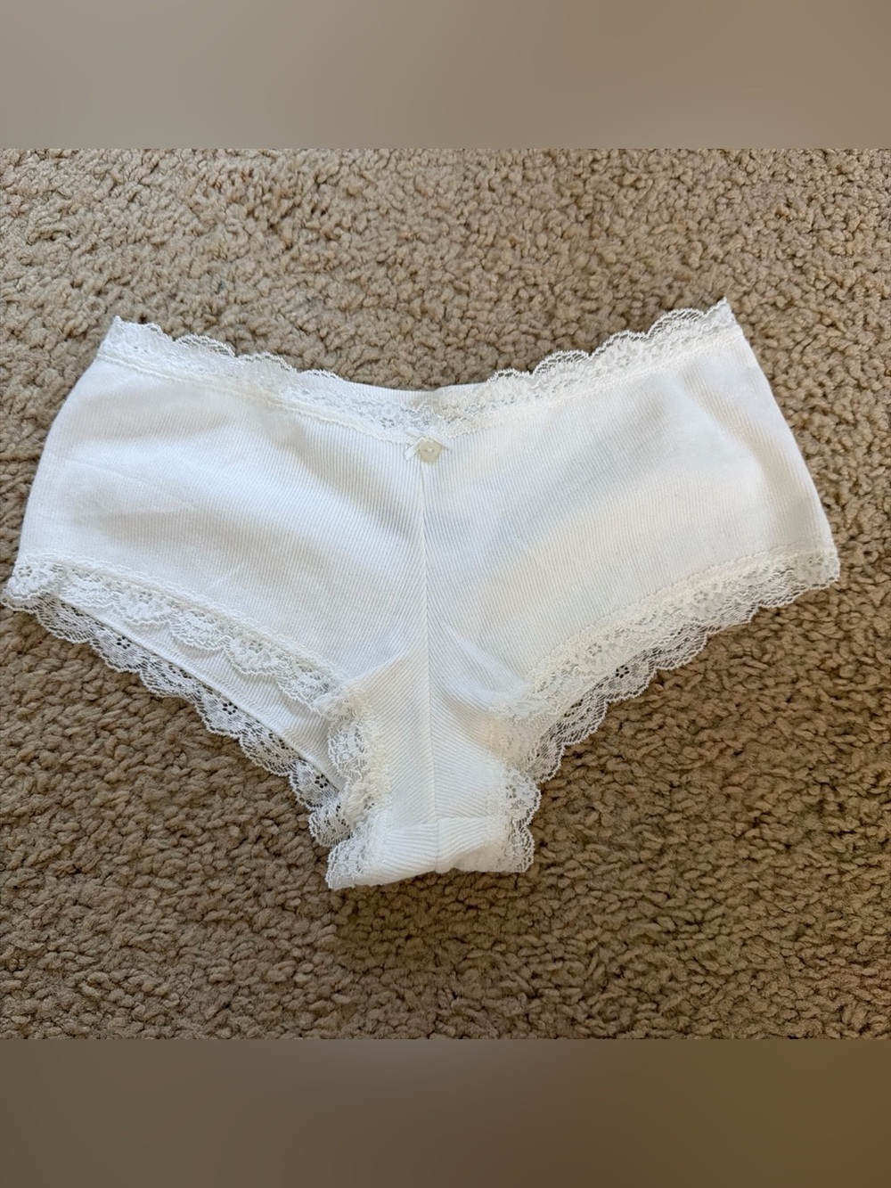 Brandy melville white lace underwear
